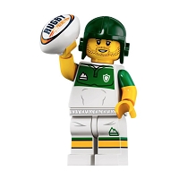 LEGO<sup>&reg;</sup> Collectible Minifigures: 71025-13 Series 19 Rugby Player NEW
